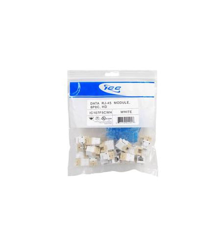 Icc Module, Cat 5E, Hd, 25 Pk, White