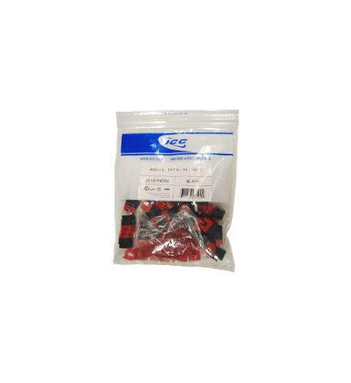 Module Icc, Cat 6, HD, paquet de 25, noir