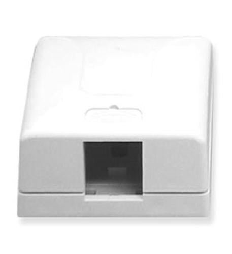Caja de montaje en superficie Icc, Elite, 1 puerto, blanco