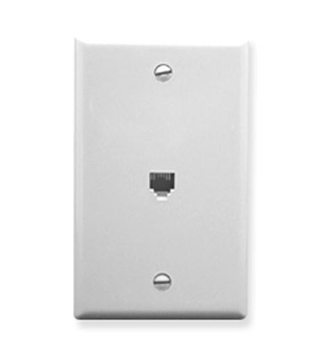 Icc Wall Plate, Voice 6P6C, White