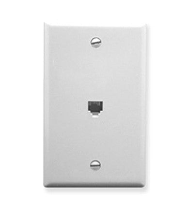 Icc Wall Plate, Voice 6P6C, White