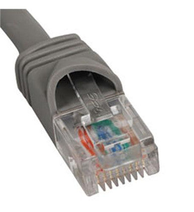 ICC PATCH CORD, CAT 5e, MOLDED BOOT, 3' GY