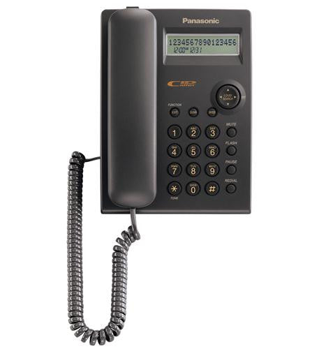 Panasonic Consumer Feature Phone con identificador de llamadas, negro