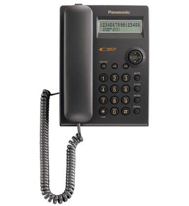 Panasonic Consumer Feature Phone con identificador de llamadas, negro
