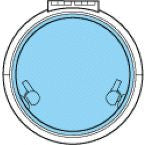 Lewmar Size 18 Low Profile Hatch Flange Base