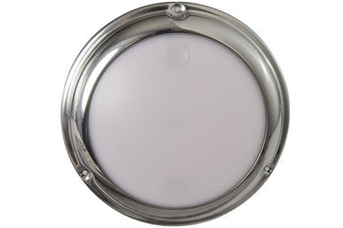 Lumitec Touch Dome White/Blue LED Light Stainless Finish 12/24v