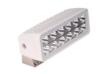 Lumitec Maxillume H60 Flood White LED trunnion Mount White Finish 12/24V