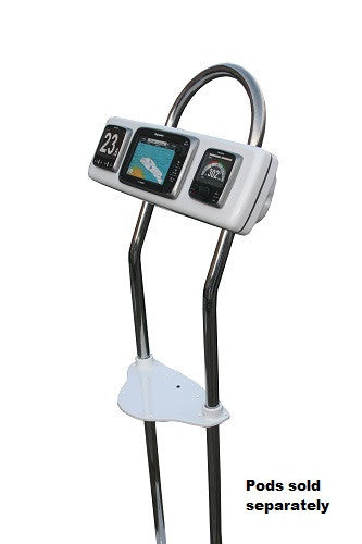 Navpod AG218 Angleguard 12" de large 1,25" Tube simple courbé