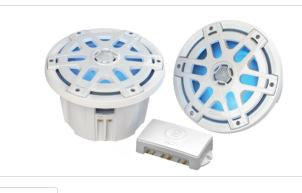 Polyplanar Ma-Oc8 8" Speaker Waterproof 500 Watts/Pair Led Lighting