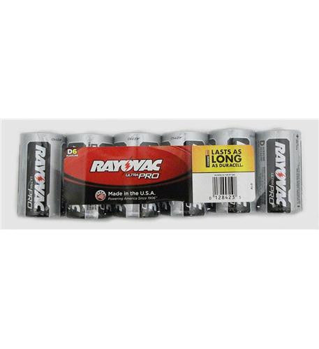 Rayovac Alkaline Shrink Wrapped D 6 Pack