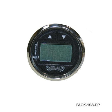 TH Marine Hydraulic Gauge Kit Fits Atlas 6,10,12 & 14" Jack Plates, Stainless Steel Bezel