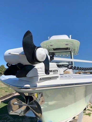 Écrou d'hélice blanc TH Marine G-Force Eliminator pour Minn Kota 80,101,112