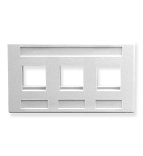 Façade, meuble, 3 ports, blanche