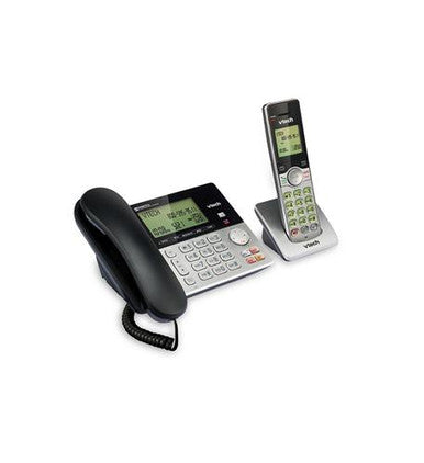 Inalámbrico con cable y sistema de contestador automático