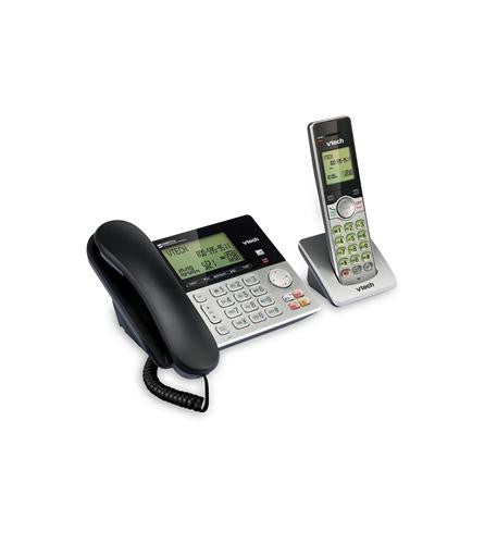 Inalámbrico con cable y sistema de contestador automático