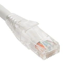 PATCH CORD CAT6 CLEAR BOOT 14' WHITE