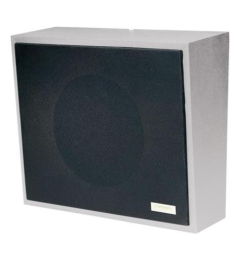 VALCOM 8in Amplified Wall Speaker, Metal, Black