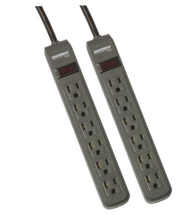 Minuteman UPS 2 Pack Power Strips with 3ft Cord, 241J