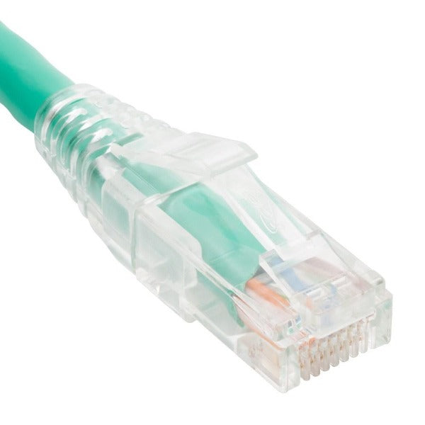 PATCH CORD CAT6 CLEAR BOOT 5' GREEN