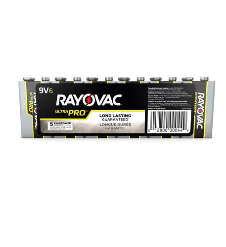 Rayovac Alkaline Shrink Wrapped 9V 6 Pack