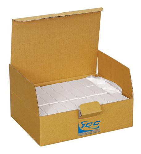 Caja de montaje en superficie Icc, 2 puertos, paquete de 25, blanco