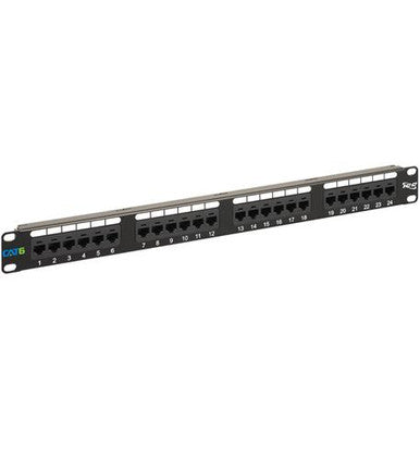 Icc Patch Panel, Cat 6, 24-Port, 1 Rms