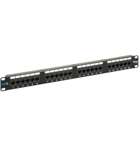 Icc Patch Panel, Cat 6, 24-Port, 1 Rms