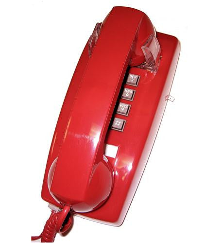 Cortelco 255447-VBA-20M Wall w/ Volume RED