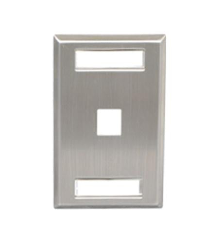 Icc Faceplate, Id, Stainless, 1-Gang,1-Port