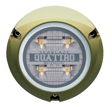 Lumitec Quattro Boîtier en bronze à montage en surface bicolore bleu/blanc 12/24 V CC